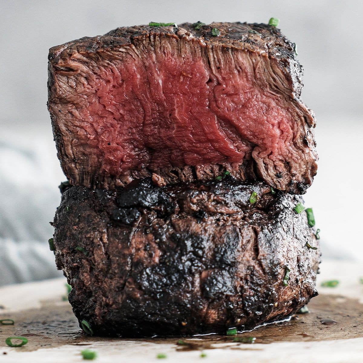 picture of cooked medium rare steak